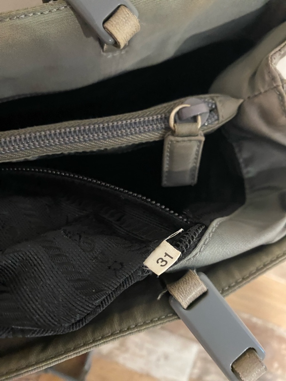 Prada Grey Nylon Tote Bag with COA - Picture 14 of 16